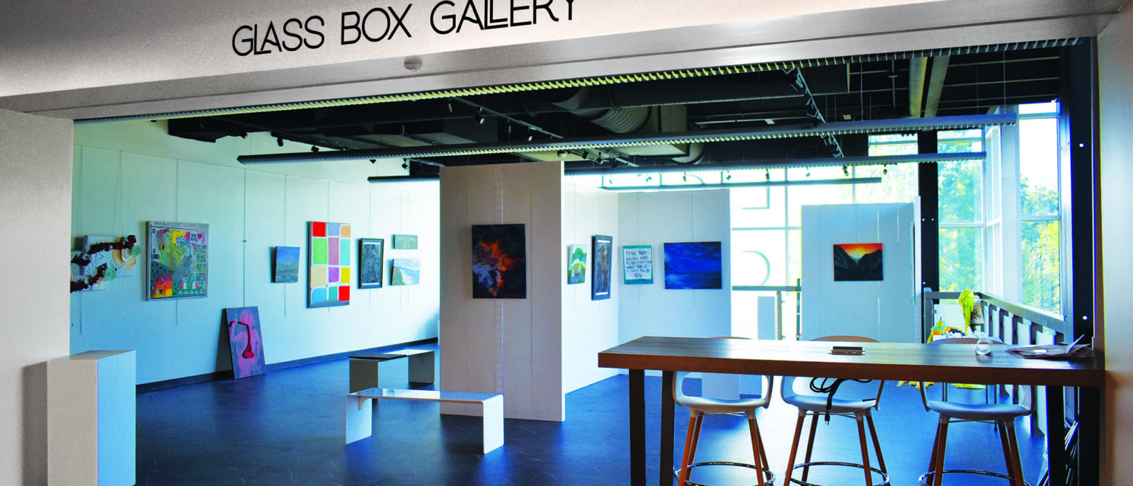 Glass Box Gallery containing art work