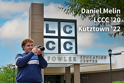 Male student out side on LCCC Campus