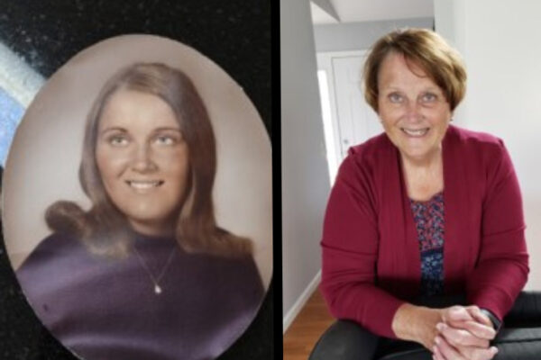 Deb Romig then and now